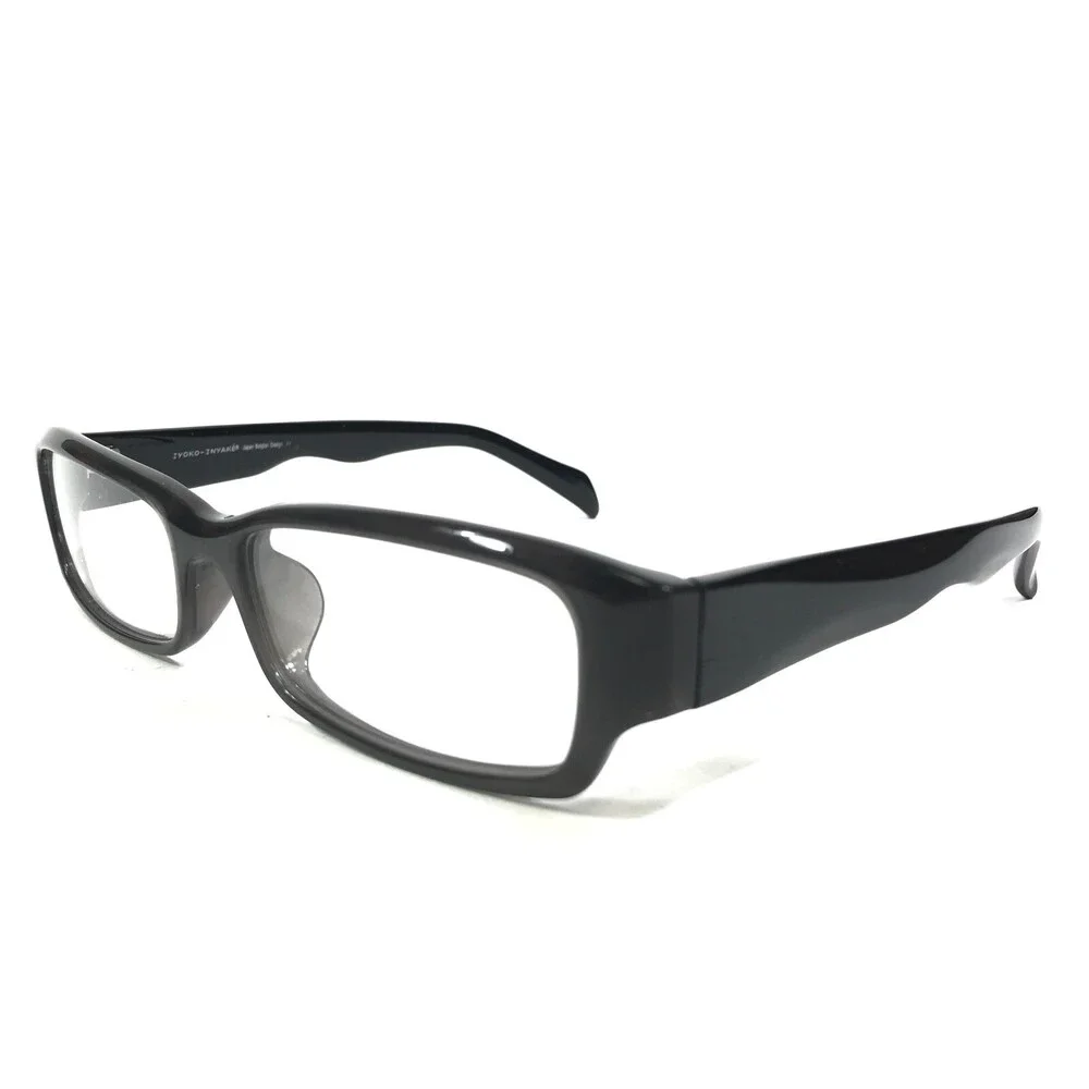 Iyoko-Inyake Eyeglasses Frames IY260 COL.22 Black Rectangular Full Rim 55-17-140
